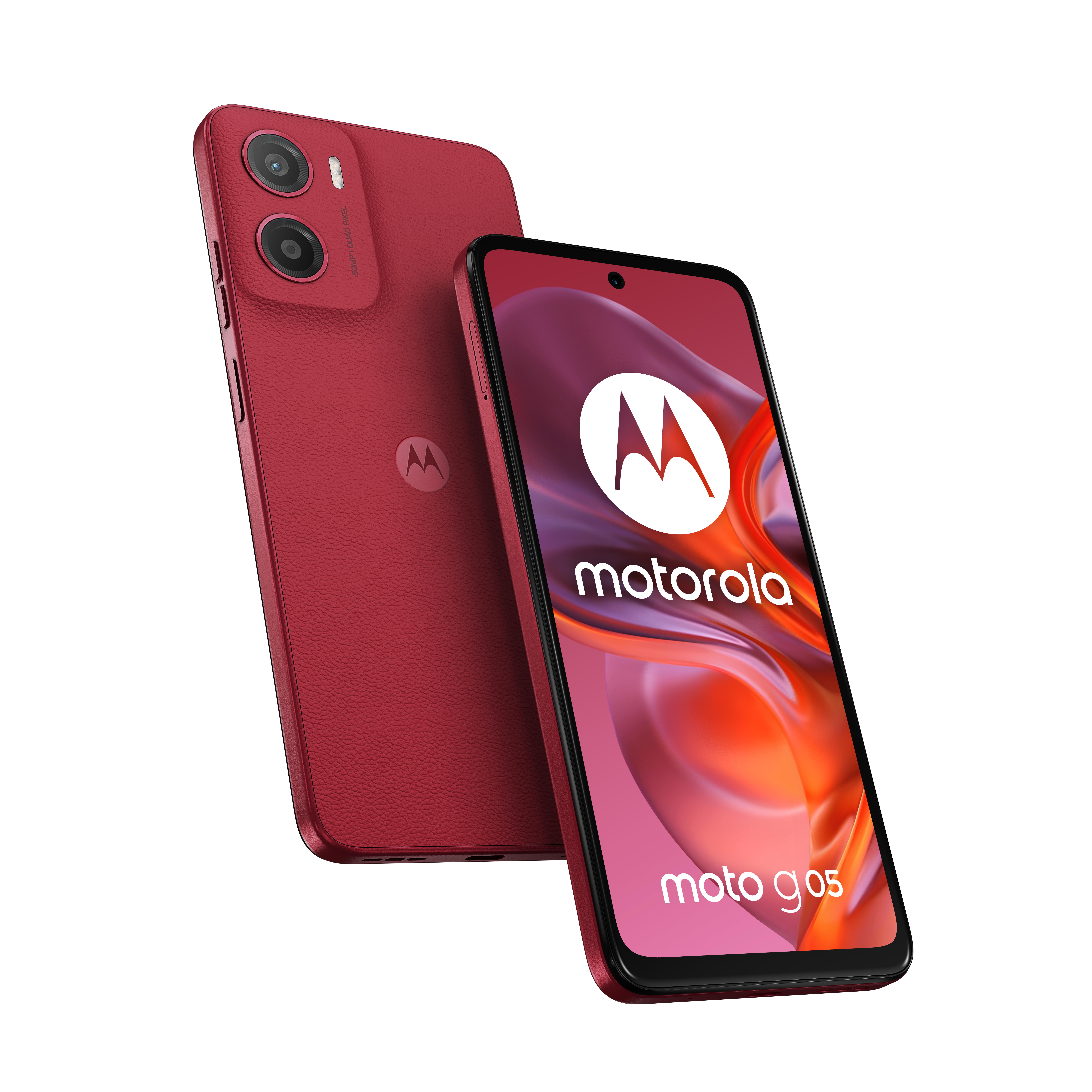 Motorola moto g05 169 cm (6.67") Doppia SIM Android 15 4G USB tipo-C 4 GB 64 GB 5200 mAh Rosso