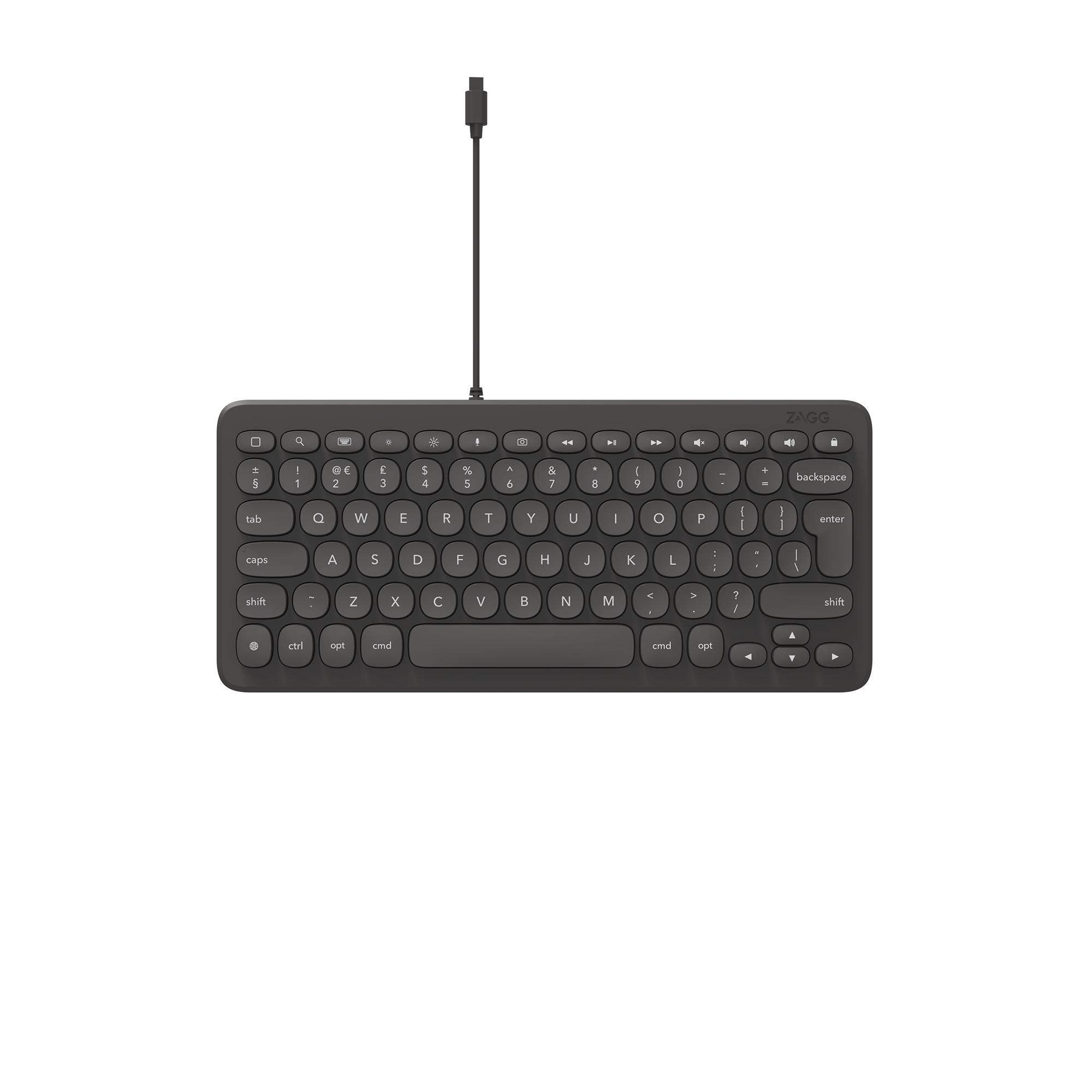 ZAGG Connect Keyboard 12L tastiera Universale Lightning QWERTY Danese Finlandese Islandese Norvegese Svedese Nero