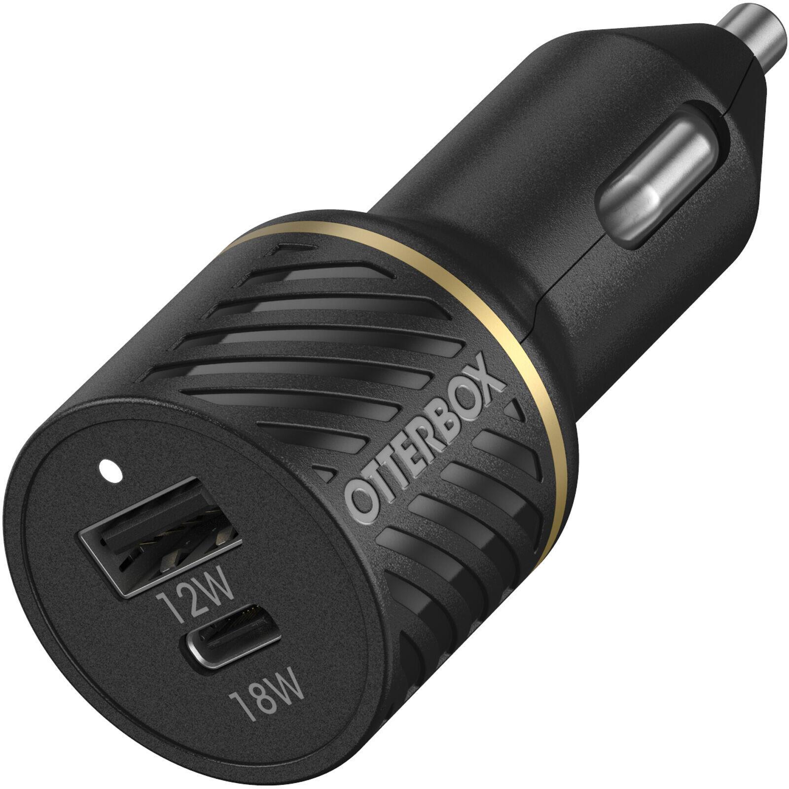 OTTERBOX CAR CHARGER 30W USBC - 18W USBA 12W USBPD BLACK