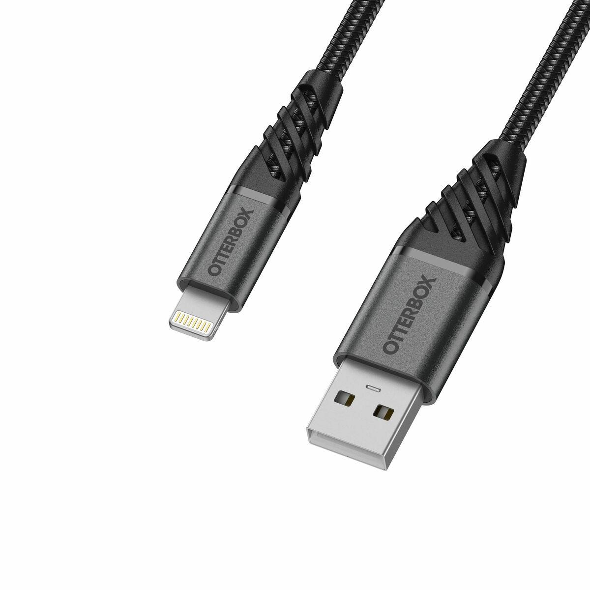 OTTERBOX PREMIUM CABLE USB - ALIGHTNING 1M BLACK