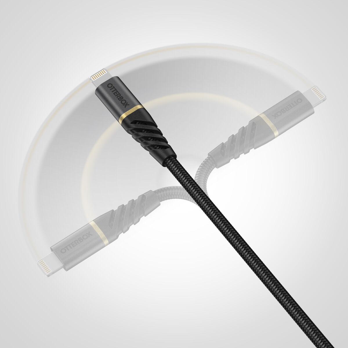 OTTERBOX PREMIUM CABLE USB - CLIGHTNING 1M USBPD BLACK