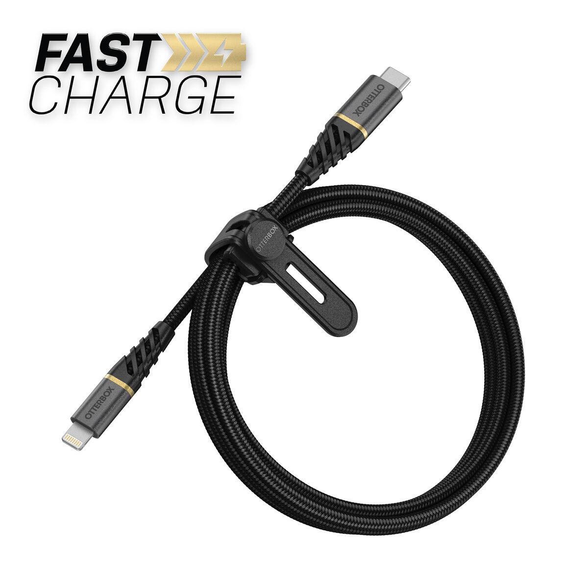 OTTERBOX PREMIUM CABLE USB - CLIGHTNING 1M USBPD BLACK