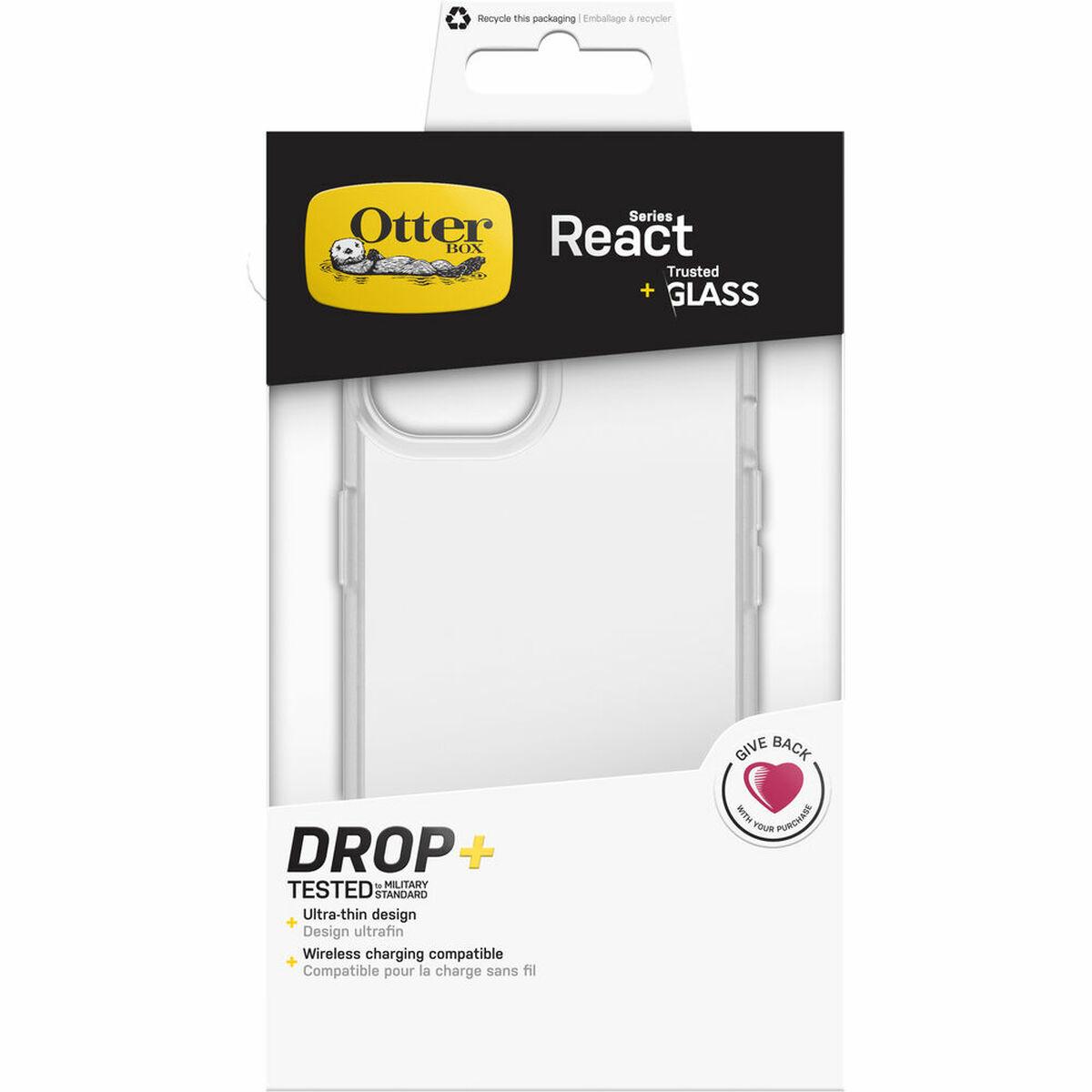 OtterBox React Trusted Glass iPhone 13 - clear