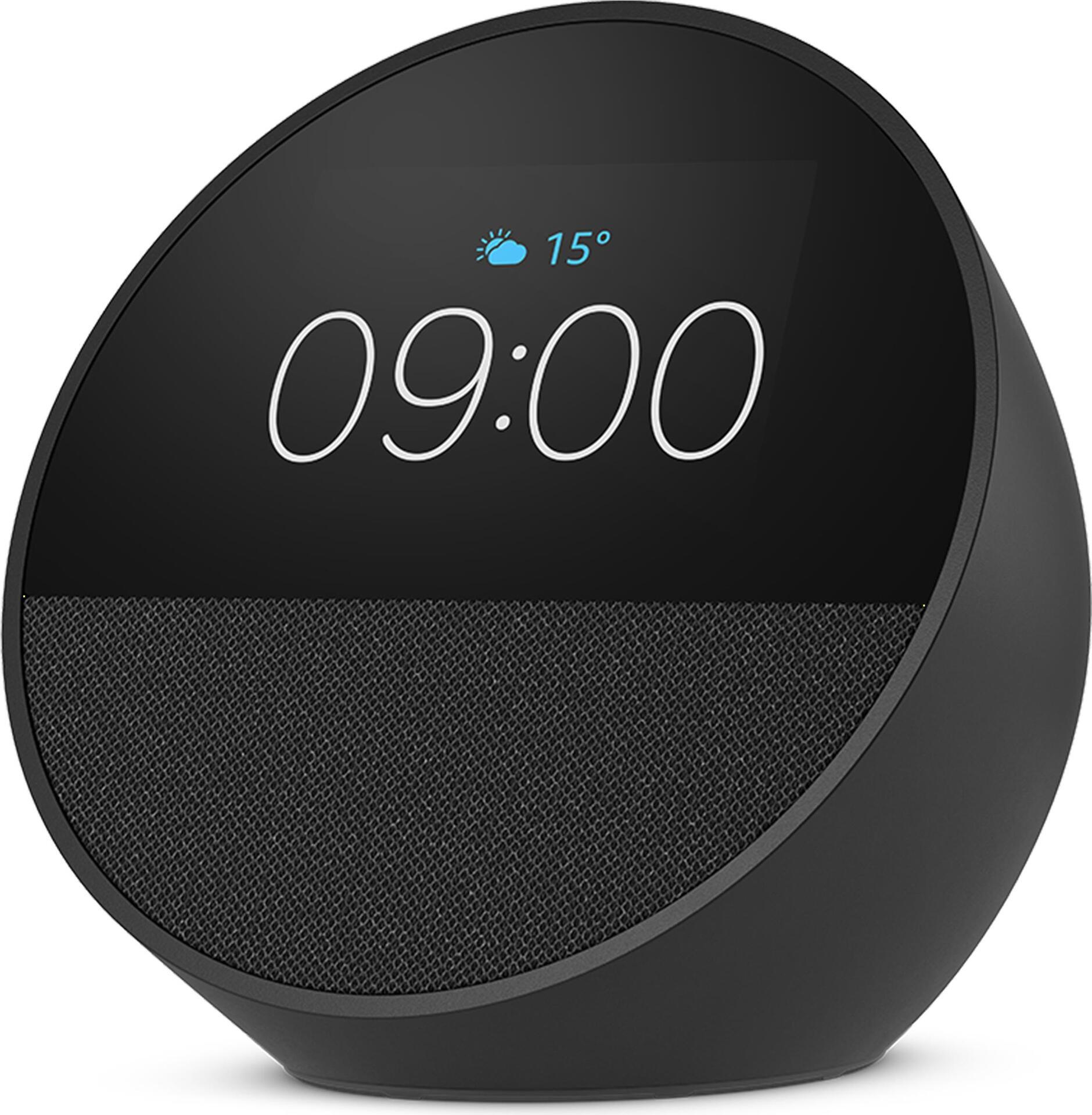 Amazon Echo Spot - Amazon Alexa - Sferico - Nero - 719 cm (2.83") - 320 x 240 Pixel - MediaTek (B0C2S2J7JP)