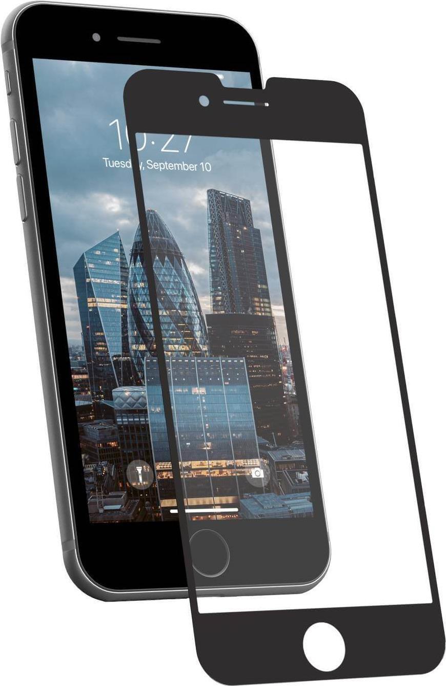 UAG Workflow iPhone SE Industrial Grade Screen Protector - Screen protector for mobile phone - frame colour black - for Apple i