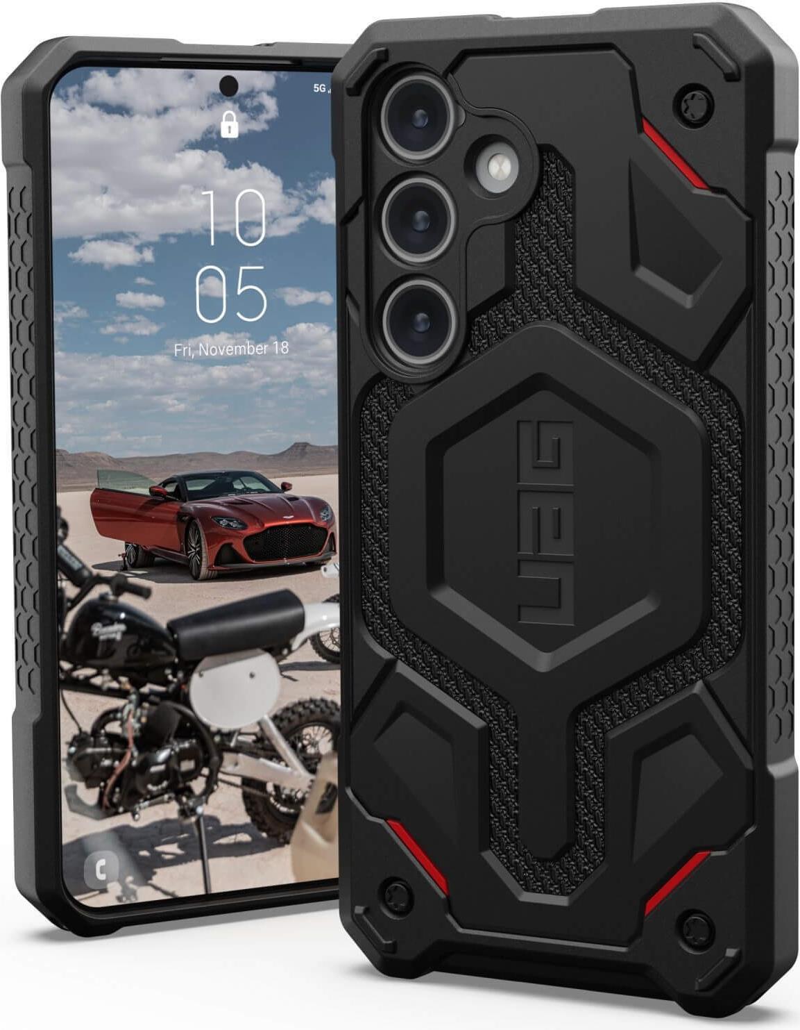 Custodia UAG Urban Armor Gear Monarch Pro Samsung Galaxy S24 kevlar nero