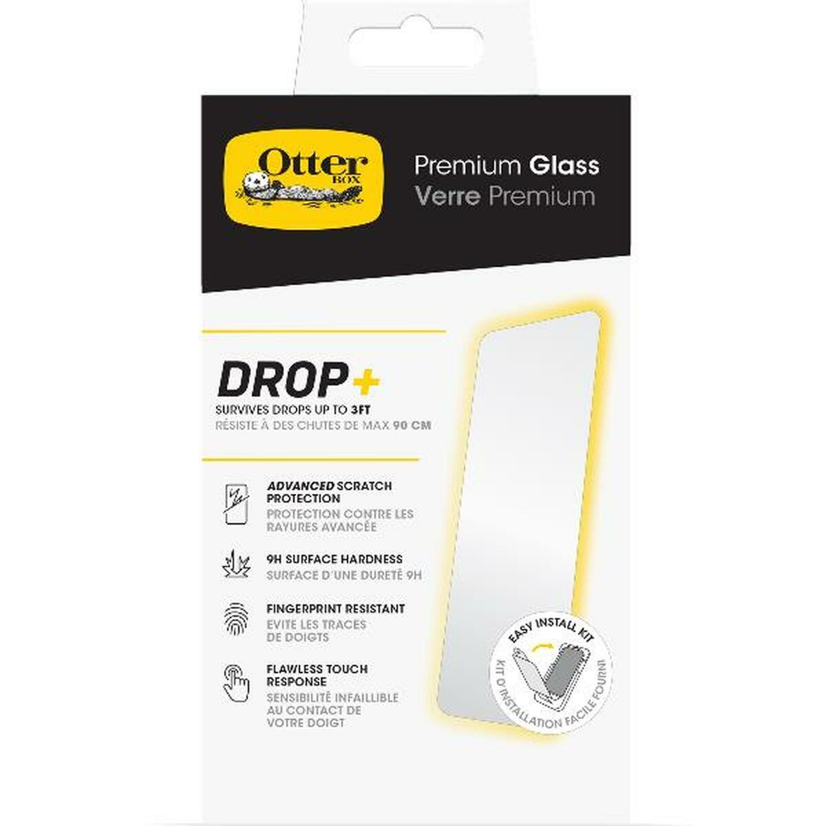 OtterBox Premium Glass Antimicrobial Apple iPhone 15 -clear