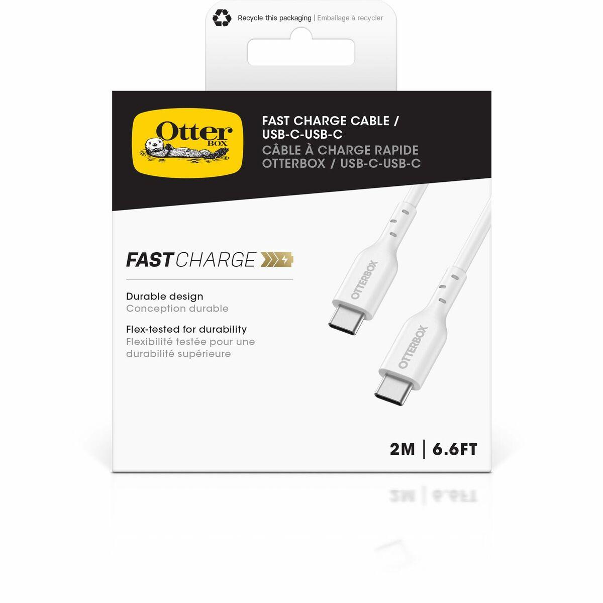 OB STANDARD CABLE USB C-C 2M - USB-PD WHITE