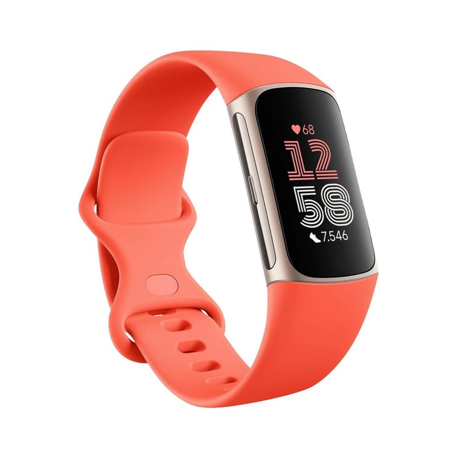 Fitness tracker Fitbit Charge 6, corallo/oro champagne