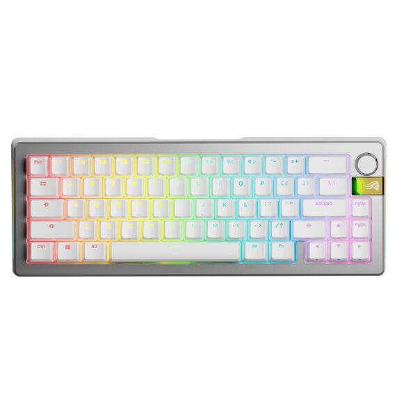 Glorious Gaming GMMK 3 PRO HE 65% Prebuilt Wireless tastiera RF Wireless QWERTY Inglese US Argento