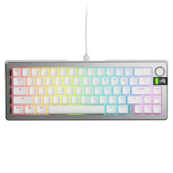 Glorious Gaming GMMK 3 PRO 65% Prebuilt tastiera USB QWERTY Inglese US Argento