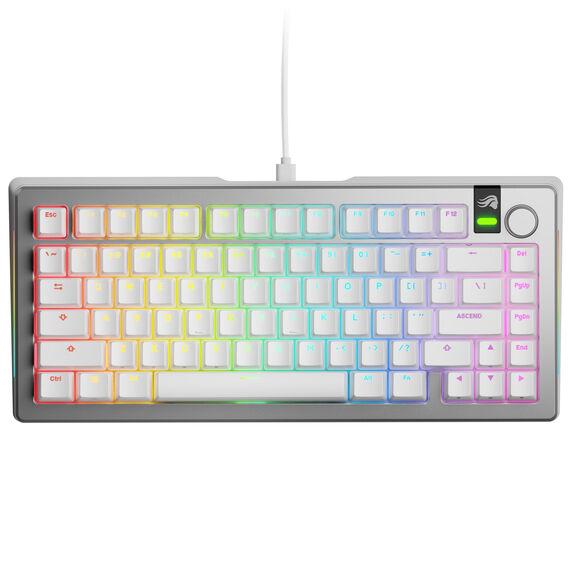 Glorious Gaming GMMK 3 PRO 75% Prebuilt tastiera USB QWERTY Inglese US Argento