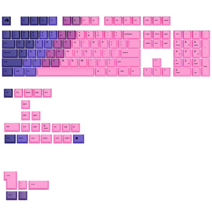 Glorious PC Gaming Race KeyCaps GPBT KeyCaps ANSI Layout US PBT Dye-Sub-Nebula (GLO-KB-ACC-KC-GPBT-GR-NEB-US)