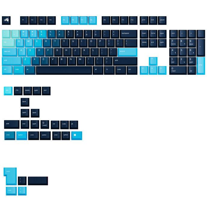 Glorious PC Gaming Race KeyCaps GPBT KeyCaps ANSI Layout US PBT Dye-Sub-Celestial Ice (Glo-KB-Acc-Gpbt-Gr-Gei-US)