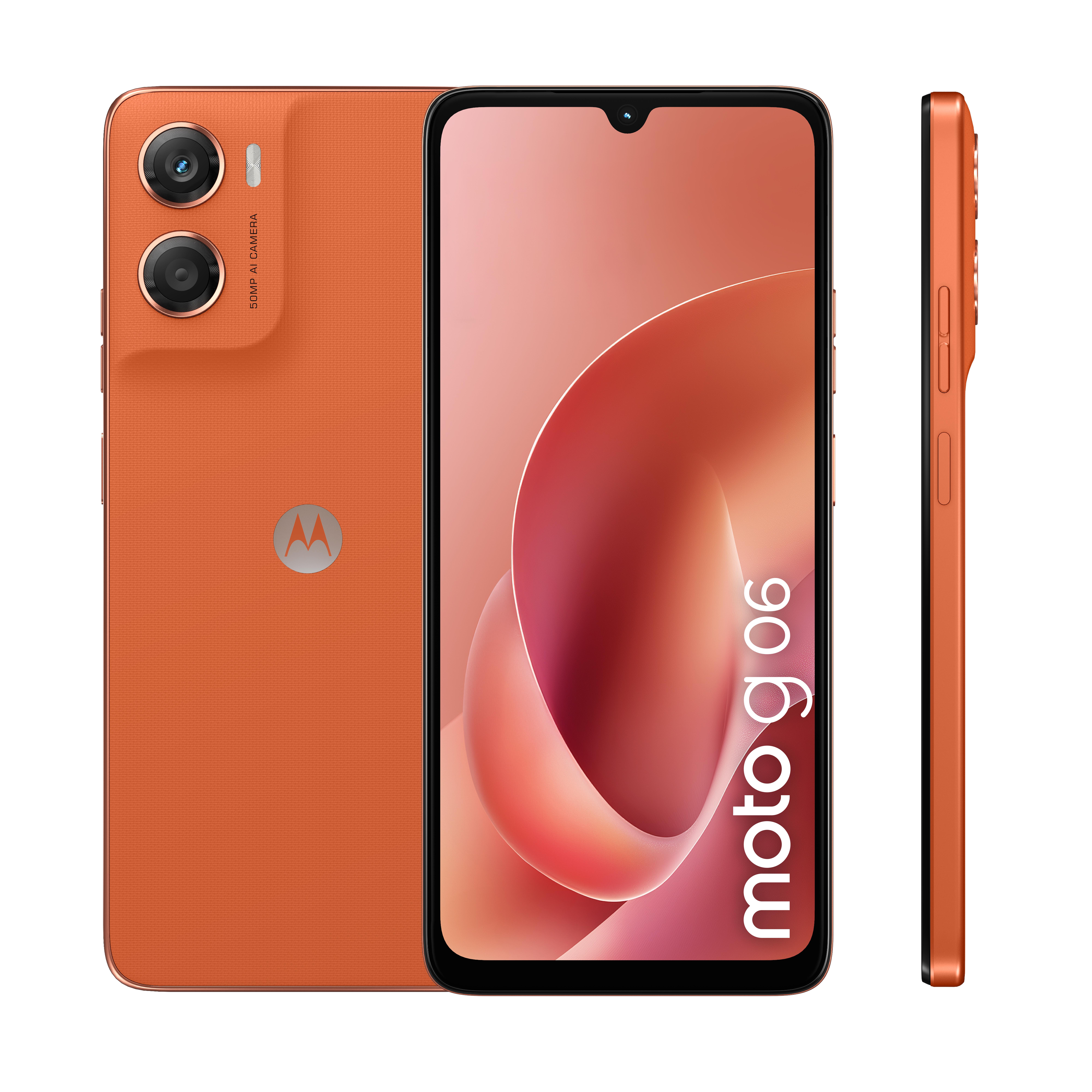 Motorola moto g06 17,5 cm (6.88") Doppia SIM Android 15 4G USB tipo-C 4 GB 256 GB 5200 mAh Arancione