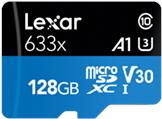 Lexar 633x 128 GB MicroSDXC UHS-I Classe 10 (128GB Lexar 633x HS microSDXC UHS-I C10 with Adapter)