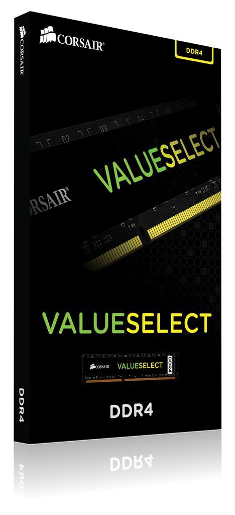 Corsair ValueSelect 4GB DDR4 2400MHz memoria 1 x 4 GB (4GB DDR4 2400 UDIMM)