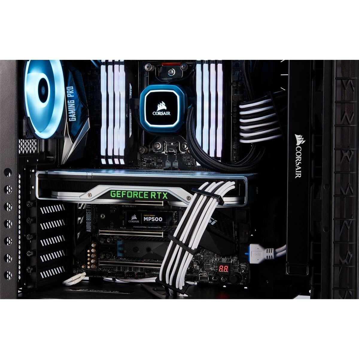 Cavo di alimentazione Corsair CP-8920245 Bianco Maschio Maschio/Maschio Straight