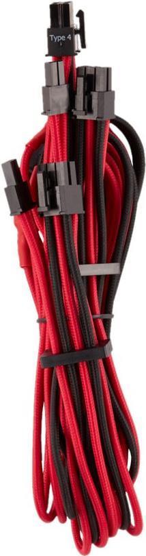 Corsair Premium Sinteco individuale (Tipo 4, Generazione 4) - Cavo di alimentazione - Potenza PCIE a 8 pin (W) Annullata fino a