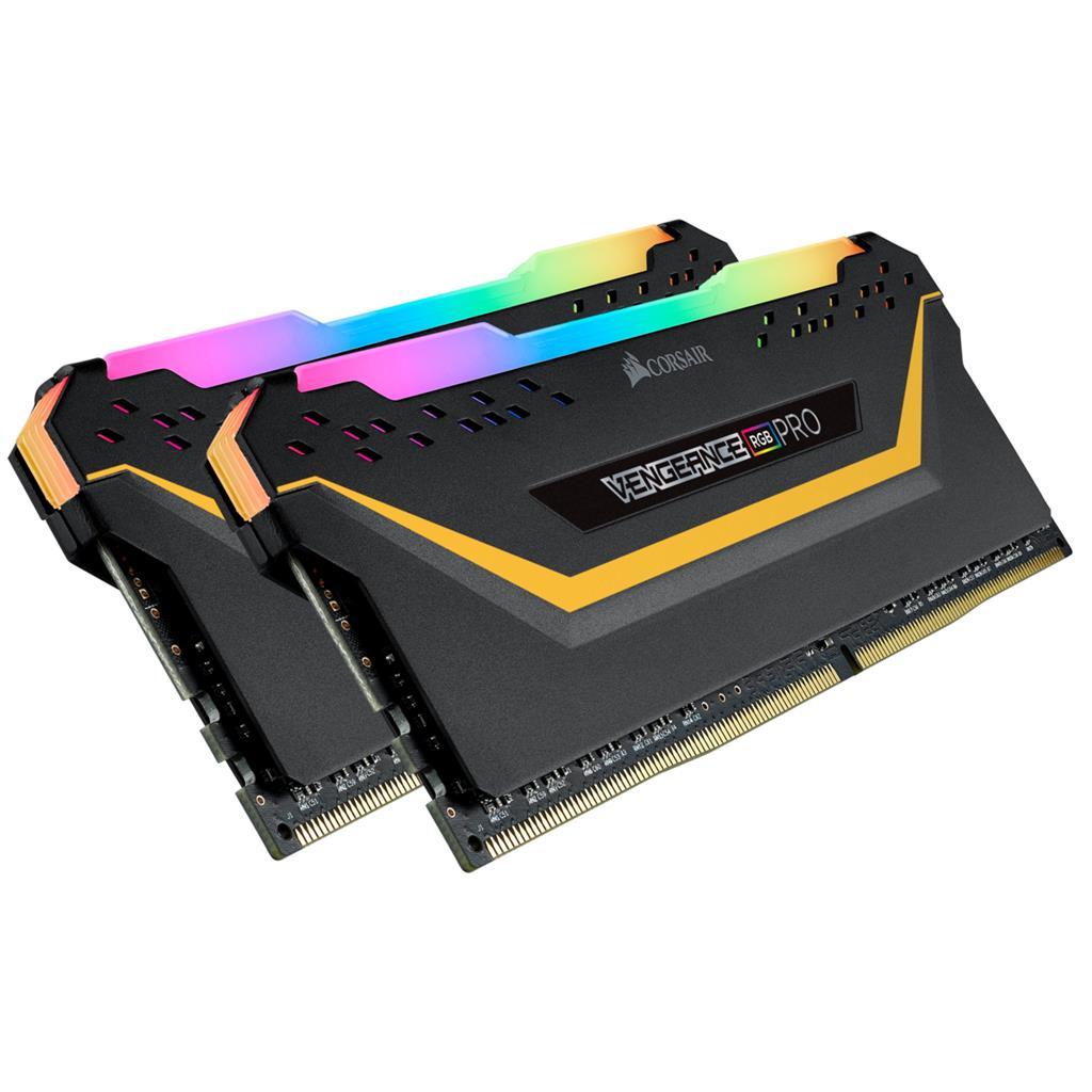 KIT BARRETTES MÃƒâ€°MOIRE 16GO (2X8GO) DIMM DDR4 CORSAIR VENGEANCE PRO TUF EDITION RGB PC4-25600 (3200 MHZ) (NOIR)