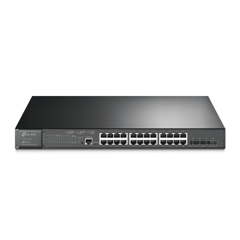 TP-Link JetStream TL-SG3428XMP switch di rete Gestito L2+ Gigabit Ethernet (10/100/1000) Supporto Power over Ethernet (PoE) 1U