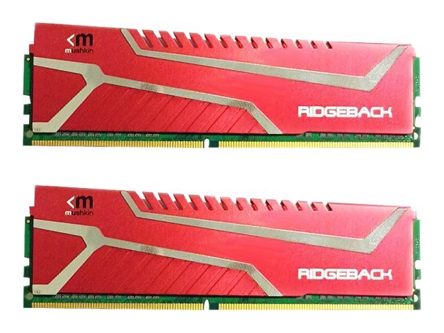 DIMM 32 GB DDR4-2666 2x 16 GB kit doppio rosso MRB4U266GHHF16GX2 Redline Ridgeback