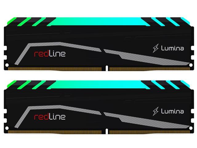 DIMM 32 GB DDR4-3600 2x 16 GB kit doppio nero MLA4C360JNNM16GX2 Redline Lumina RGB INTEL XMP