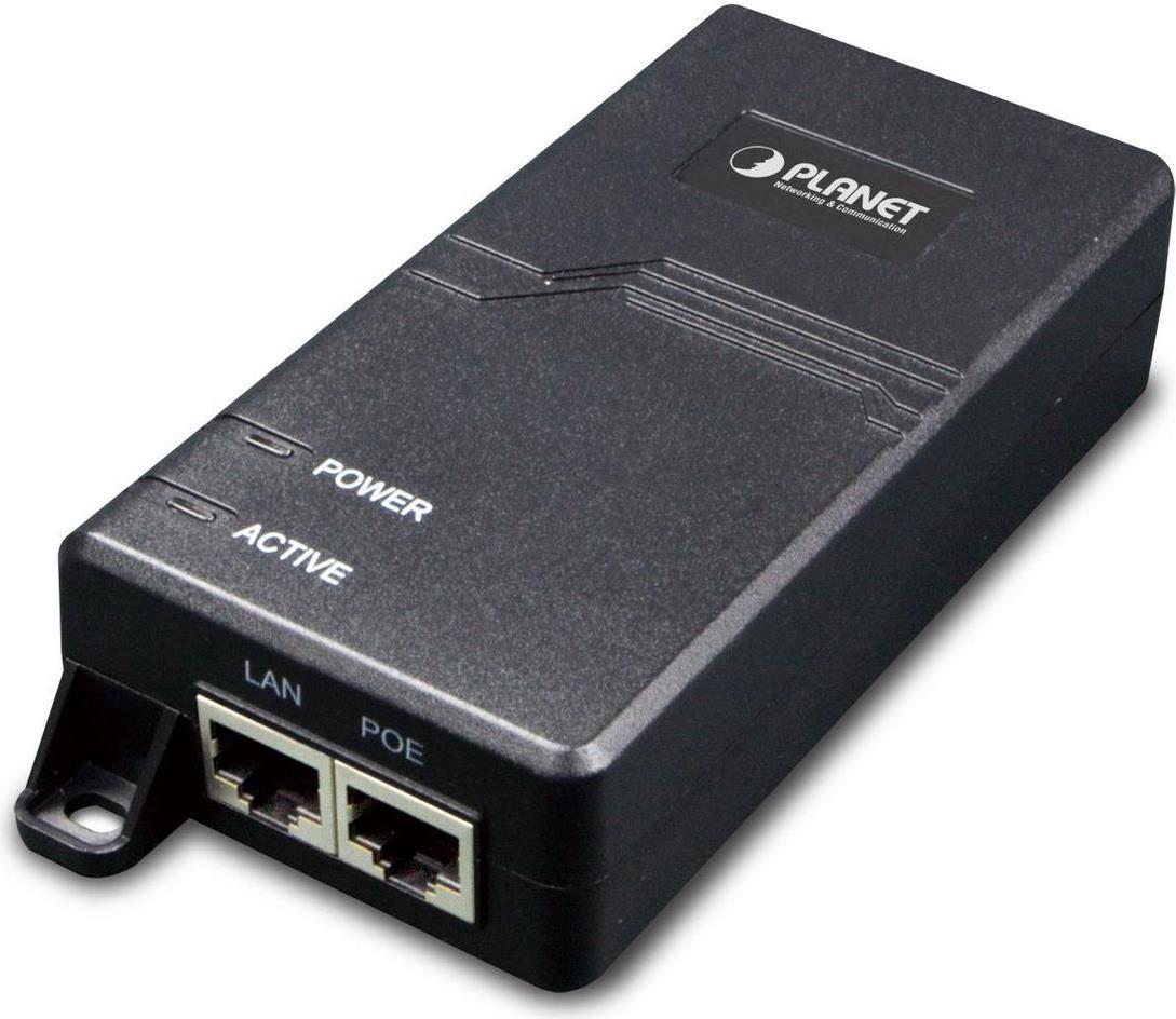 PLANET POE-163 adattatore PoE e iniettore Fast Ethernet, Gigabit Ethernet 53 V (IEEE802.3at High Power PoE+ - Gigabit Ethernet