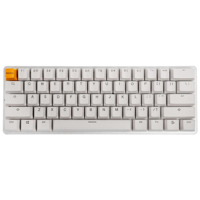 Glorious Gaming GMMK tastiera USB QWERTY US International Argento, Bianco