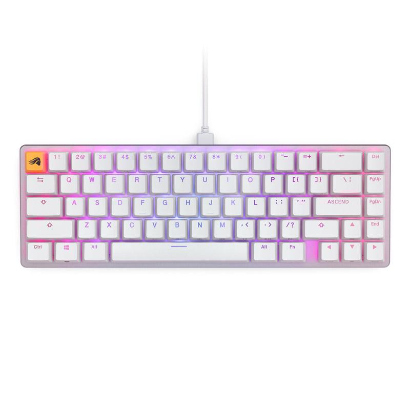 Glorious PC Gaming Race GMMK 2 tastiera USB US International Bianco (Glorious GMMK 2 65 Mechanical Gaming Keyboard - Fox switch