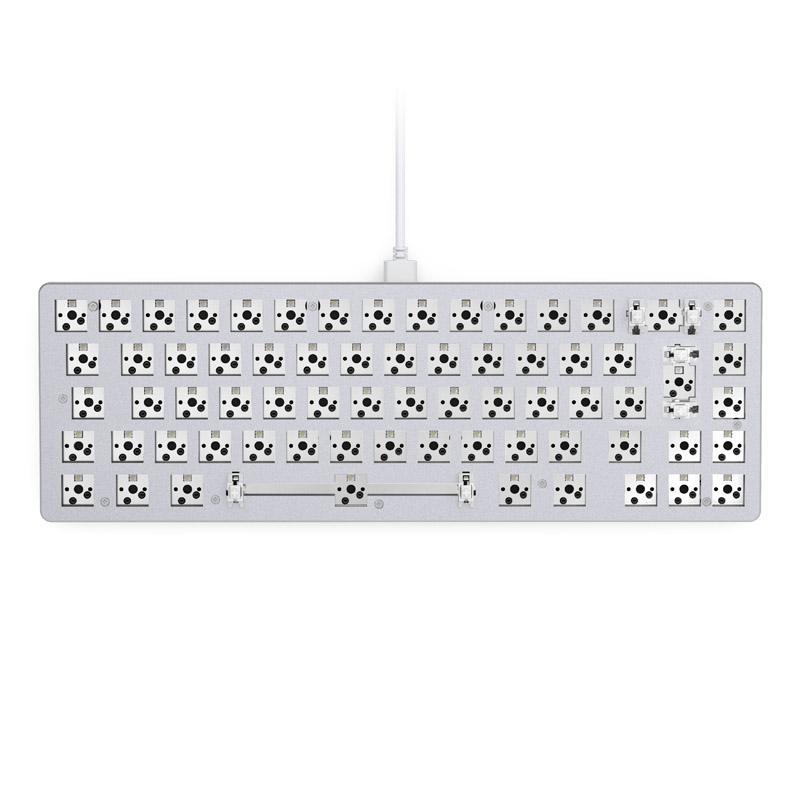 Glorious PC Gaming Race GMMK 2 tastiera USB Inglese US Bianco (Glorious GMMK 2 65 Keyboard Barebone ISO-Layout - White) - Versi
