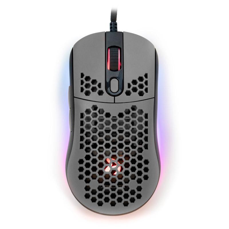 Arozzi Favo mouse Mano destra USB tipo A Ottico 16000 DPI (AROZZI FAVO ULTRA LIGHT GAMING - MOUSE - BLACK / GREY)