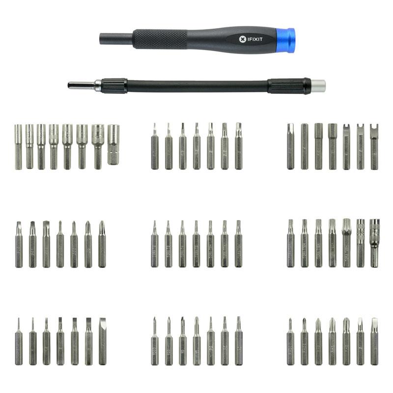 iFixit EU145299 64 strumenti (Mako - 64 Bit Driver Kit - 64 pc[s], Hex [metric],Nut - driver,Pentalobe,Phillips,Security Torx,S