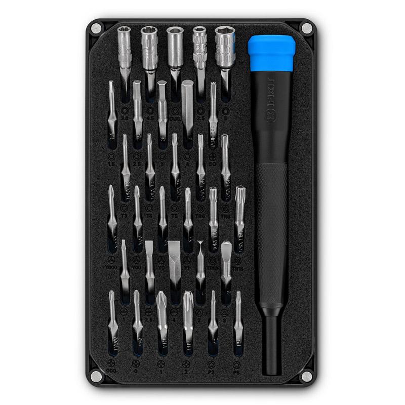 Moray Precision Bit Set - EU145475-1, 22 mm, 7.8 cm, - 124 mm, ABS synthetics, Black, Blue, Black - Warranty: 24M
