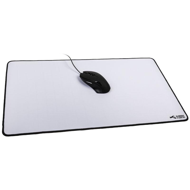 Glorious PC Gaming Race GW-P tappetino per mouse Bianco (Glorious GW-P XL Extended Pro Gaming Surface - White 609x355x3mm)