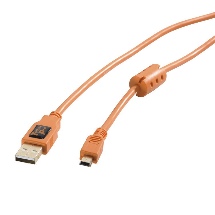 CU5451, 4,6 m, USB A, Mini-USB B, USB 2.0, 480 Mbit, Arancione