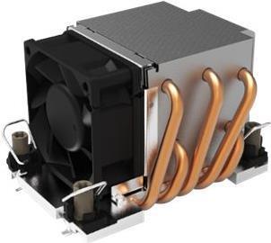 DYNATRON N11 Intel CPU Cooler 4189-4/-5 P4/P5/P 2U Radiatore a lamelle in alluminio Heat Pipe attivo con PWM fino a 270 W TDP (
