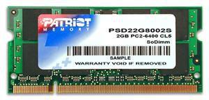 PATRIOT RAM SODIMM 2GB DDR2...