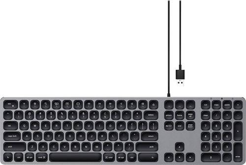 Tastiera Alluminio, USB, Grigia