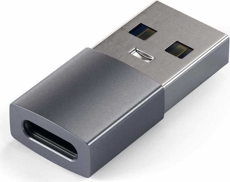 Satechi ST-TAUCM adattatore per inversione del genere dei cavi USB-A USB-C Grigio (ST-TAUCM cable gender changer - USB-A USB-C