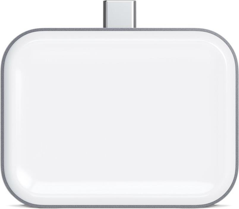 Satechi ST-TCWCDM Caricabatterie per dispositivi mobili Bianco Interno (Satechi USBC Wless Charging Dock AirPods)