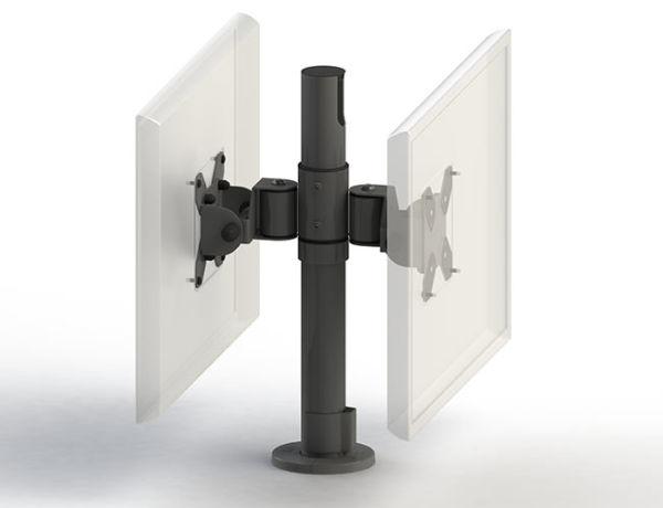 Ergonomic Solutions SpacePole POS SPV1103 39,9 cm [15.7] Nero Scrivania (BACK TO BACKBLACK) [SPV1103-02]
