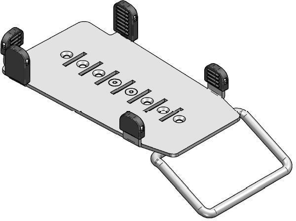 Ergonomic Solutions SpacePole POS ING3501-MH-02 supporto per personal communication Supporto passivo Terminale Nero