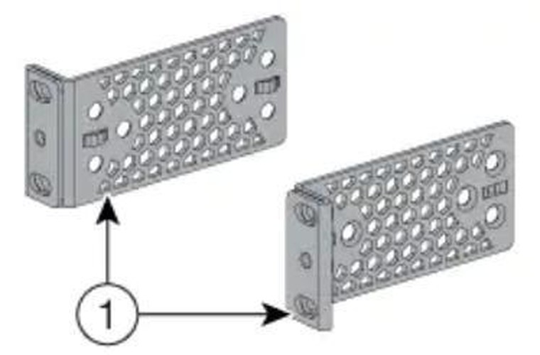 Cisco ACC-KIT-T1= porta accessori Staffa di supporto (Accessory kit with 19 inch Type 1 rack mount)