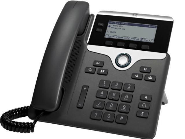Cisco 7811 telefono IP Nero, Argento 1 linee LED (Cisco IP Phone 7811 - Telefono VoIP - SIP, SRTP - carbone)