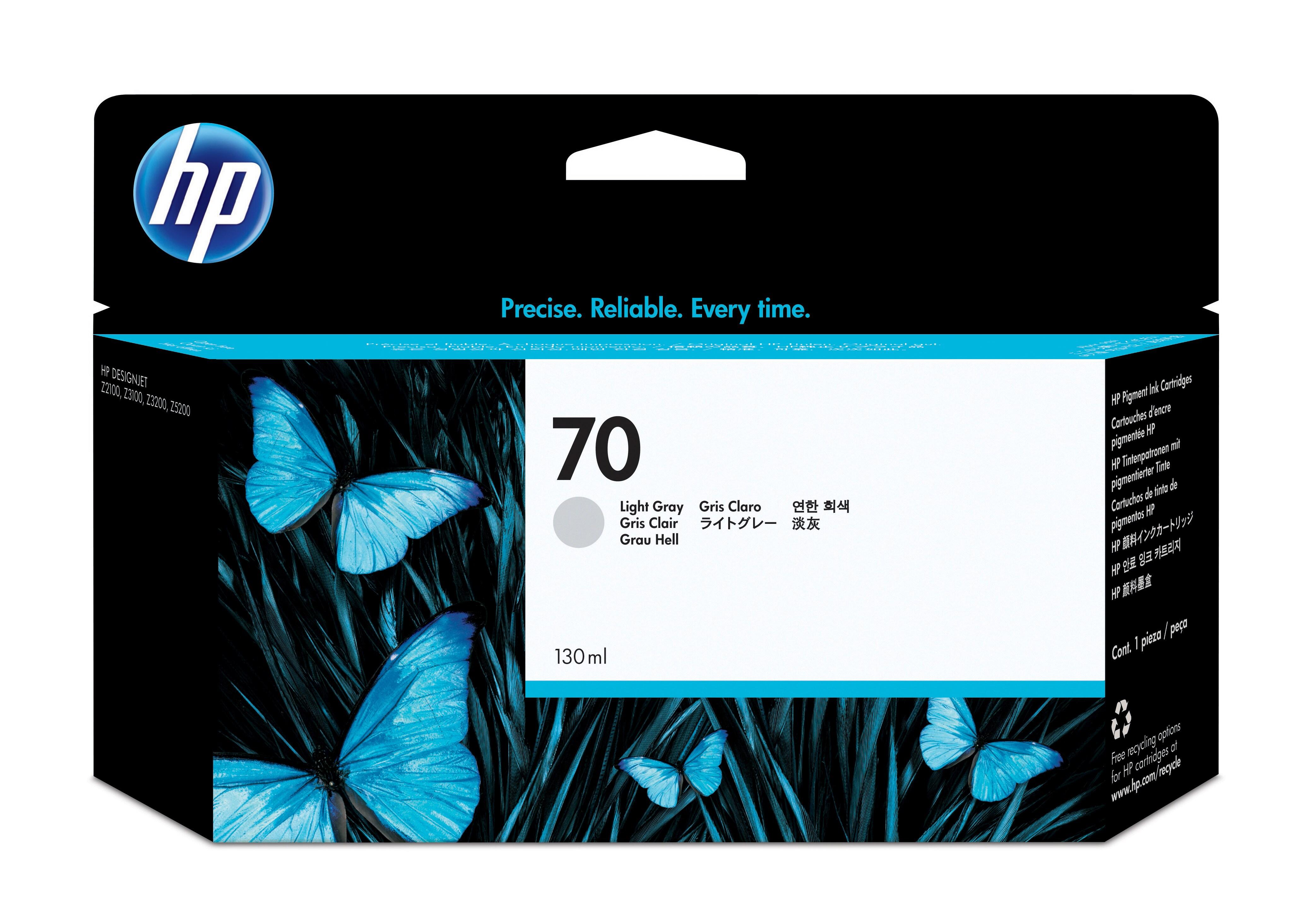 HP Cartuccia inchiostro grigio chiaro DesignJet 70 130 ml