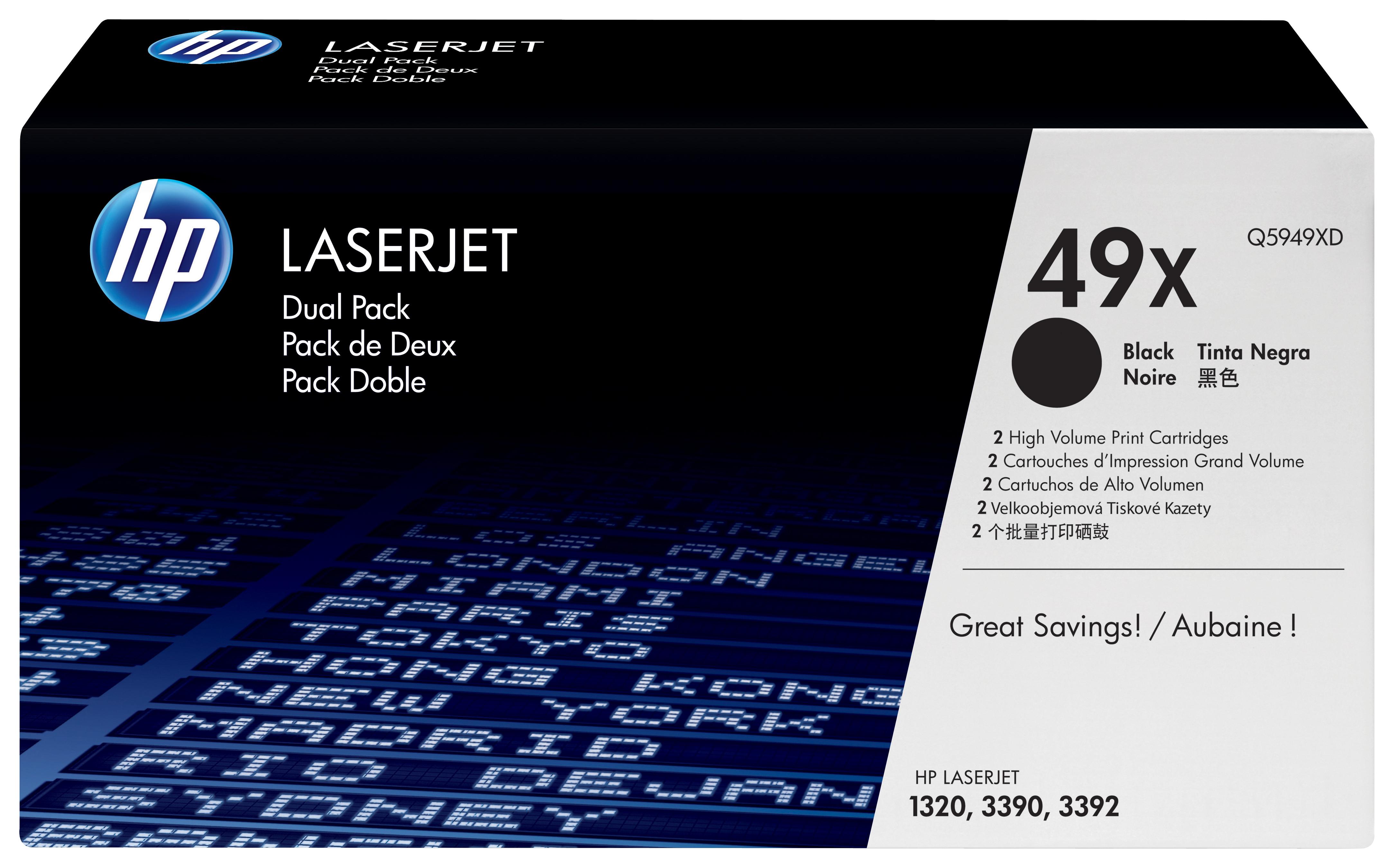 HP 49X cartuccia toner 2 pz...