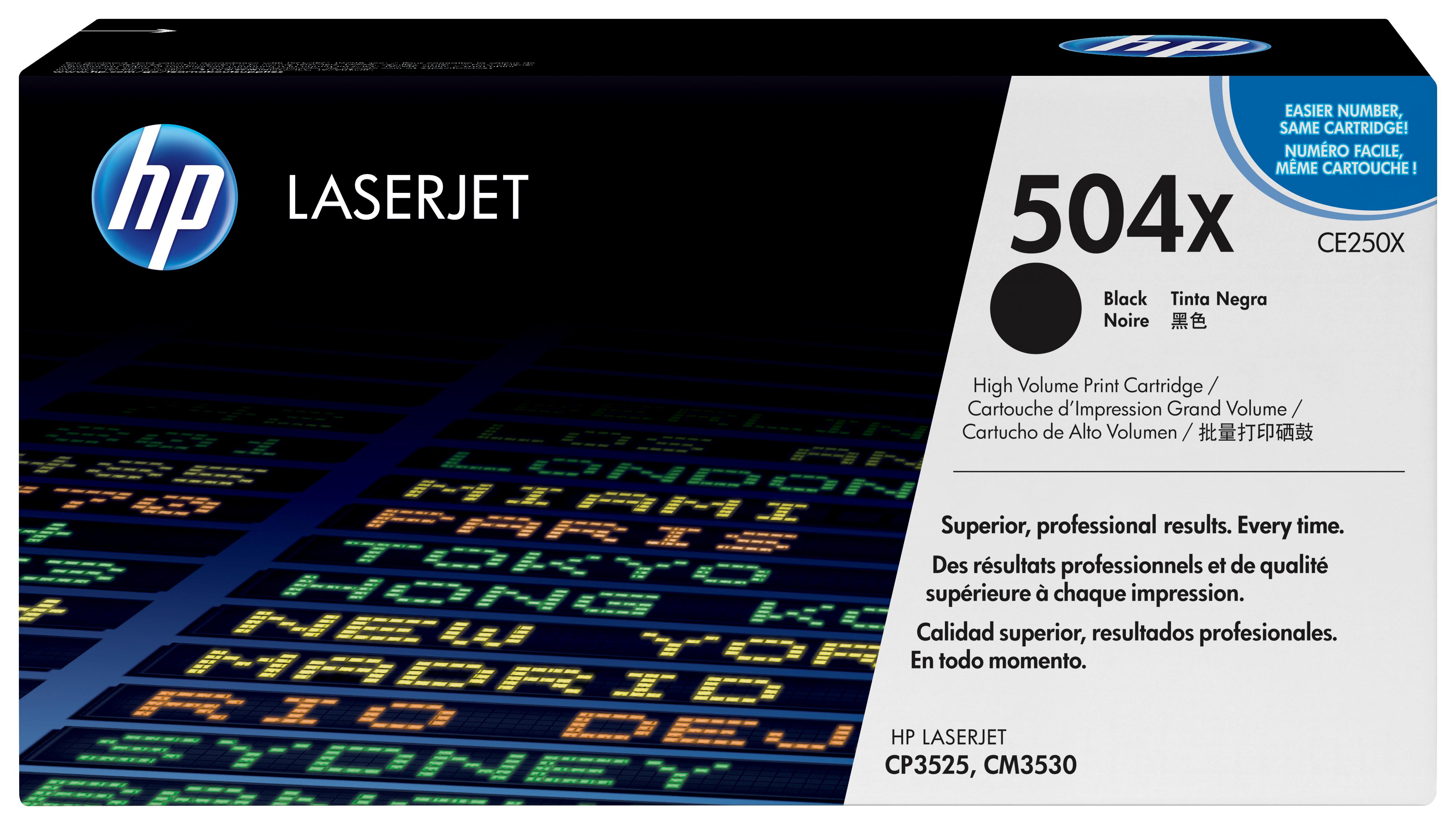 HP Cartuccia Toner originale nero ad alta capacitÃ  LaserJet 504X