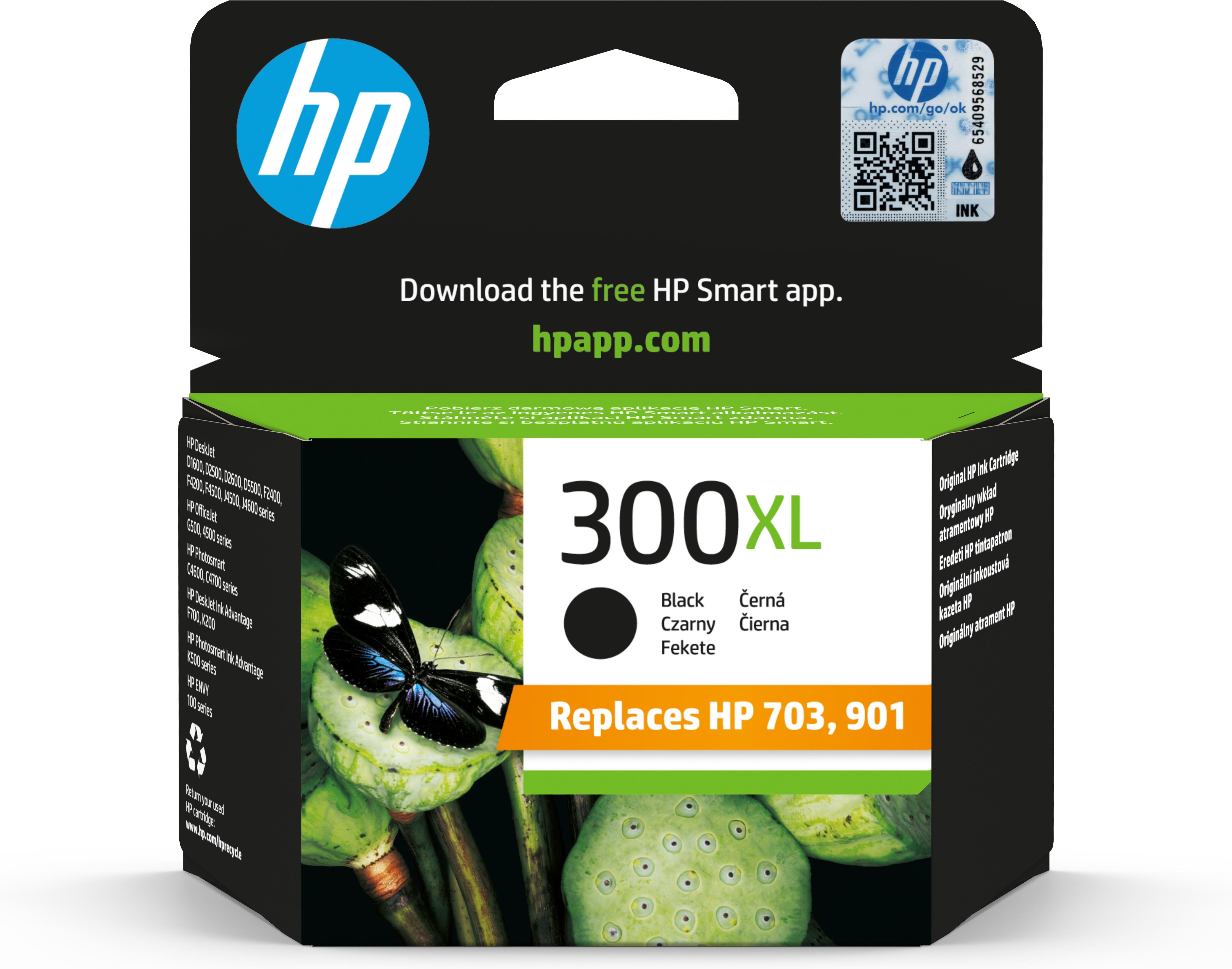 HP Cartuccia originale inchiostro nero ad alta capacitÃ  300XL