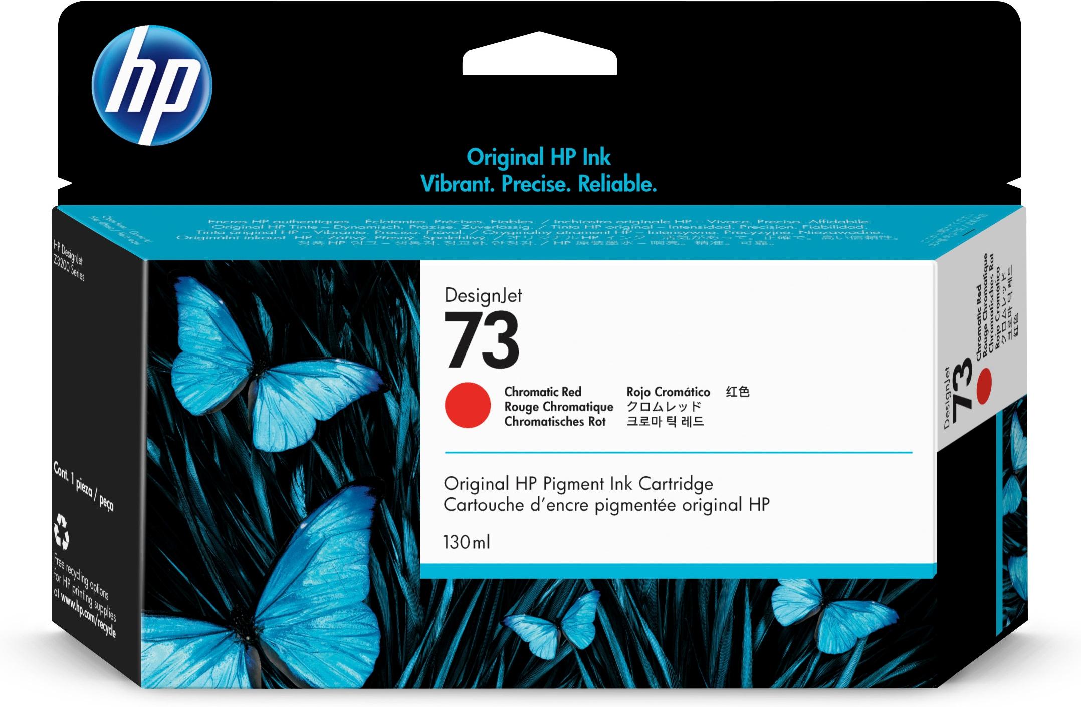 HP Cartuccia inchiostro rosso cromatico DesignJet 73, 130 ml